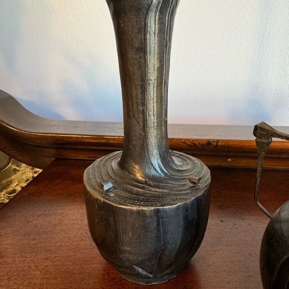 VINTAGE WOOD CANDLESTICK HOLDER - Picture 8 of 14